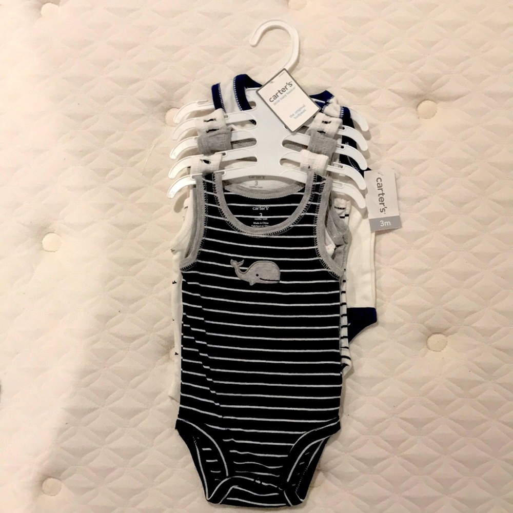 5 pack carters muscle tank onesies